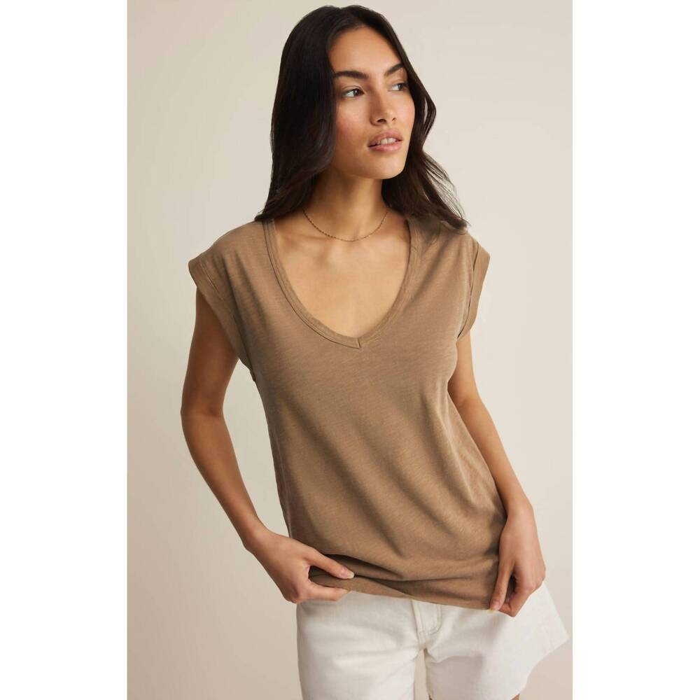 NEW Z SUPPLY per diem v-neck tee in taro